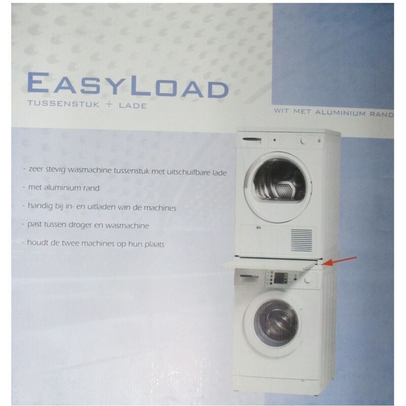 foto del prodotto stack di lavatrice asciugatrice universale con vassoio scorrevole easyload