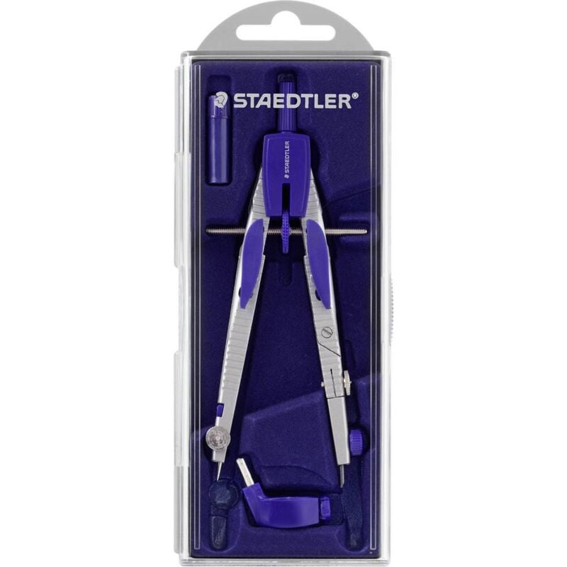 foto del prodotto staedtler compasso 553 01 regolazione rapida pulsante meccanico
