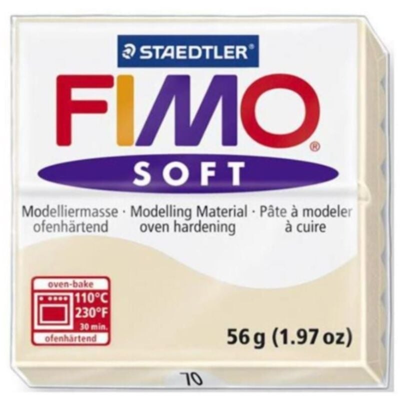 foto del prodotto staedtler fimo soft pasta modellabile sintetica 57gr colore sabbia del sahara 70