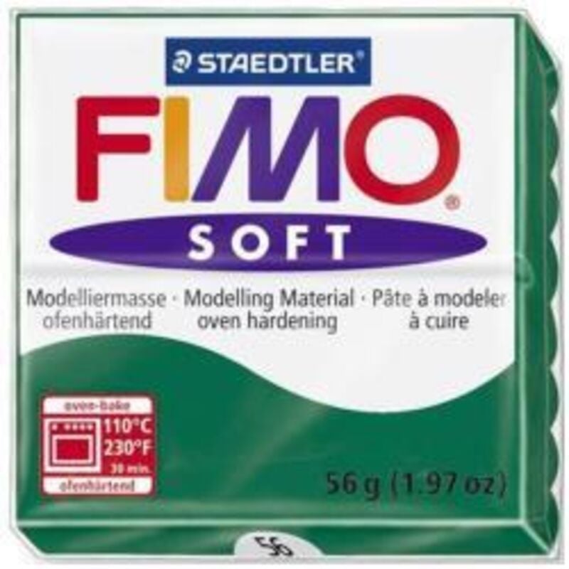 foto del prodotto staedtler fimo soft pasta modellabile sintetica 57gr colore verde smeraldo 56