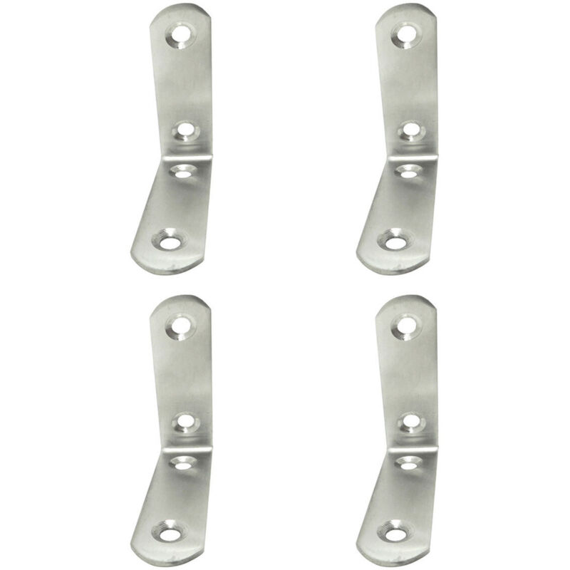 foto del prodotto staffa ad angolo edm 86092 an24 acciaio inossidabile 6 x 6 x 1,9 cm 4 unit 
