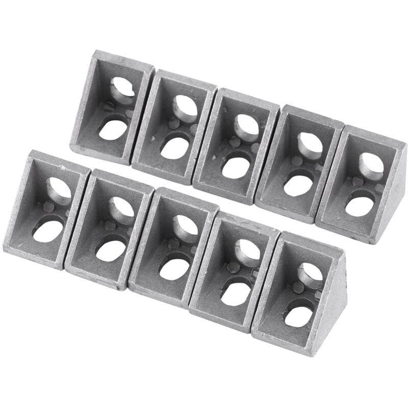 foto del prodotto staffa angolare a forma di l in lega di alluminio da 10 pezzi, staffa di fissaggio ad angolo retto, 20x20 mm eosnow