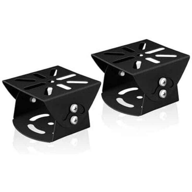 foto del prodotto staffa angolare in acciaio inossidabile per palo universale per telecamera cctv da 75x80x52 mm, 2 pezzi, per telecamera di sorveglianza e telecamere