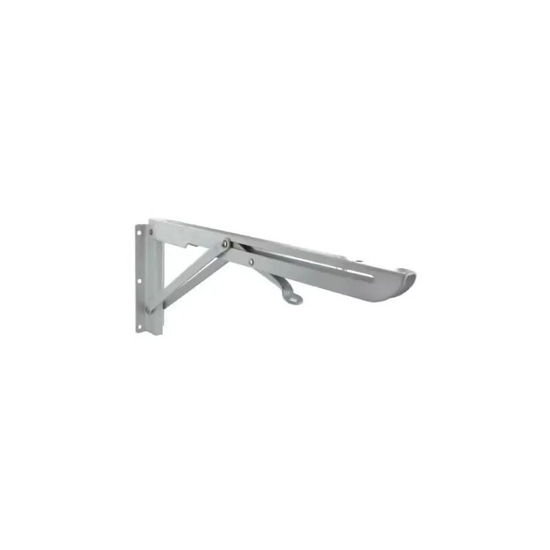 foto del prodotto staffa angolare pieghevole autobloccante, h.130xl.300mm in acciaio bianco.