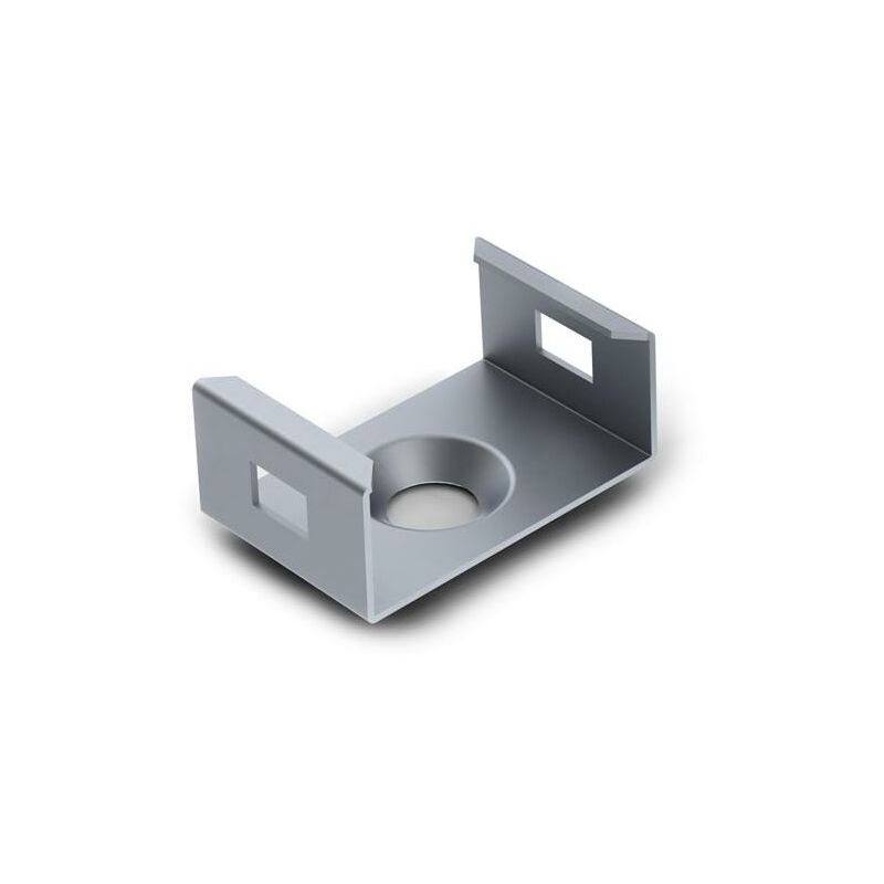 foto del prodotto staffa di montaggio in acciaio a molla per profilo led slimline da 7 mm