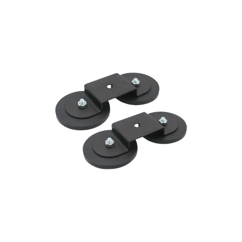 foto del prodotto staffa di montaggio per barra luminosa a led con base magnetica da 2 pezzi, potente supporto a ventosa, adatta per barre luminose da tetto per fari