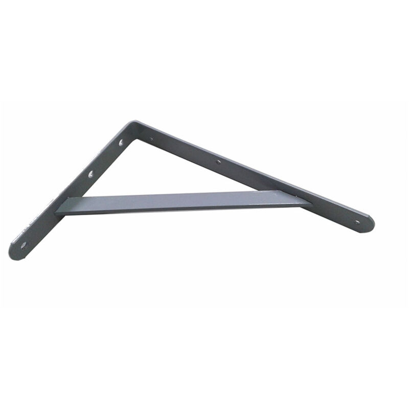 foto del prodotto staffa fortex in acciaio grigio argento 20x30cm