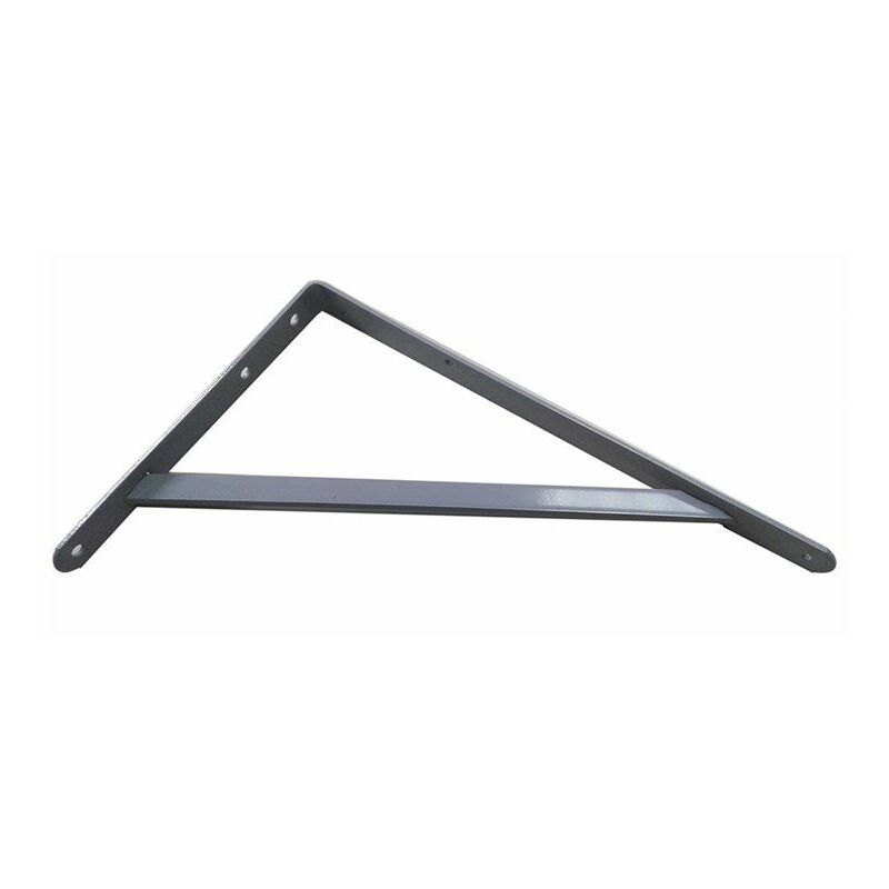 foto del prodotto staffa fortex in acciaio grigio argento 25x40cm