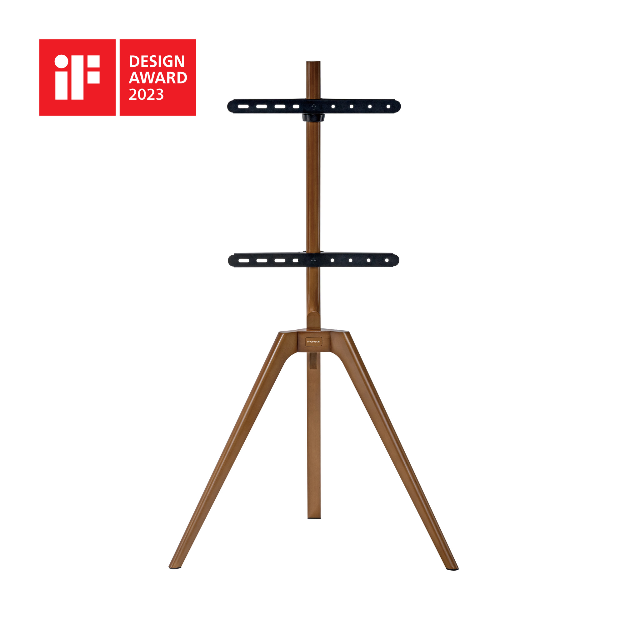 foto del prodotto staffa pavimento per tv 45 65 load 40kg 400x400 legno design