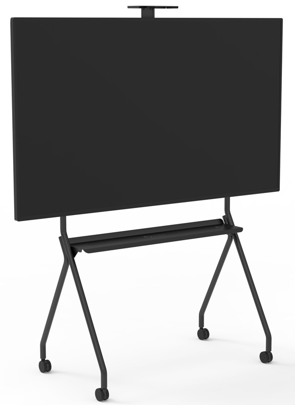 foto del prodotto staffa pavimento per tv fino a 86 npf10297 100kg con ruote 1000x600