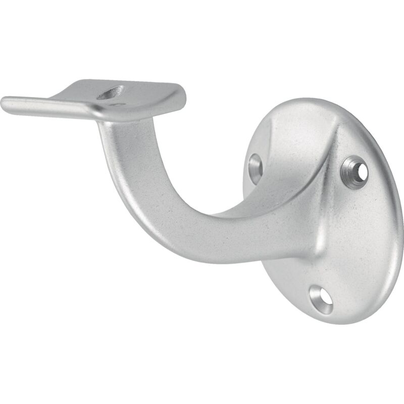 foto del prodotto staffa per corrimano 3500 alluminio, argento, piastra a parete anodizzata 56 mm