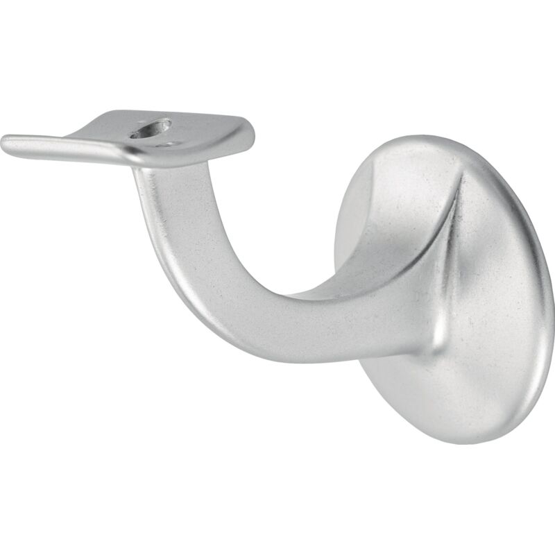 foto del prodotto staffa per corrimano 3501 alluminio, argento, piastra a parete anodizzata 56 mm