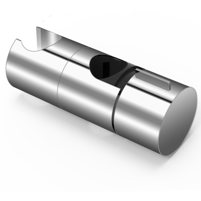 foto del prodotto staffa per doccia, diametro regolabile 18 25 mm, staffa per doccia a mano design cromato abs, installazione semplice, adatta per aste doccia