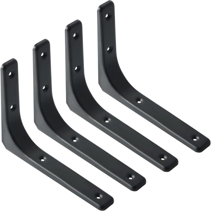 foto del prodotto staffa per mensola a parete, 4 pezzi staffa in metallo 200 mm x 150 mm staffa per mensola resistente montaggio a parete per cucina industriale