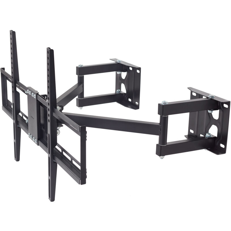 foto del prodotto staffa tv a muro supporto braccio tv angolare da parete per 32 65 pollici inclinabile girevole vesa max 600x400mm carico 45 kg