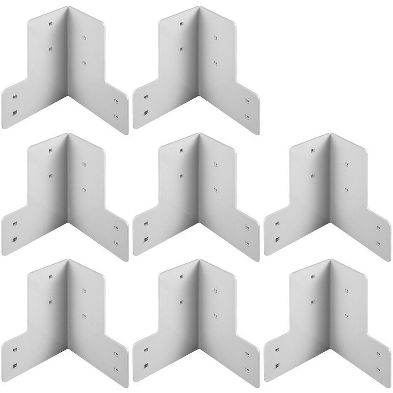 foto del prodotto staffe angolari per banco da lavoro 8 pezzi kit staffe per tavolo da negozio 48 lbs per tavolo da negozio angolo retto colore bianco per piattaforma