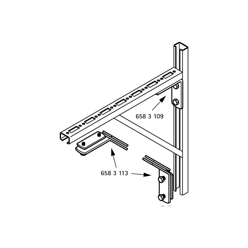foto del prodotto staffe con piastre di bloccaggio walraven ez - per bis rapidrail wm0-35 ez 135 - 6583113