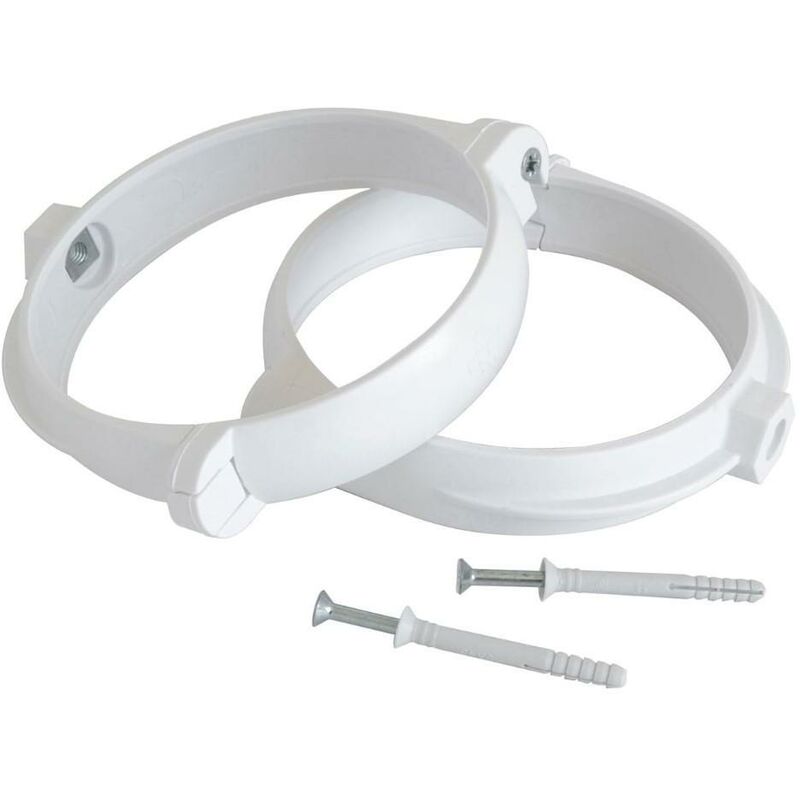 foto del prodotto staffe fermatubo la ventilazione bianco 2 pz stv2100b