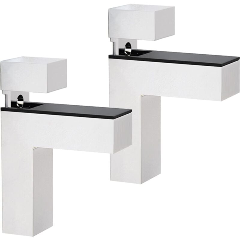 foto del prodotto staffe per mensole regolabili in lega di zinco, staffe per mensole in legno vetro, supporti decorativi per mensole montate a parete per mensole di