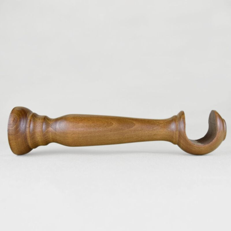 foto del prodotto staffe per tende 1 coppia per bastoni per tende in legno 35 mm staffe con piastrina di fissaggio, viti e tasselli 100 legno made in italy