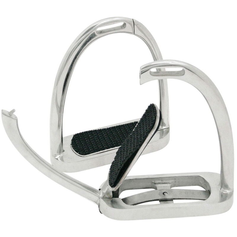 foto del prodotto staffe tipo kwik out in acciaio inox con sgancio laterale 12 cm