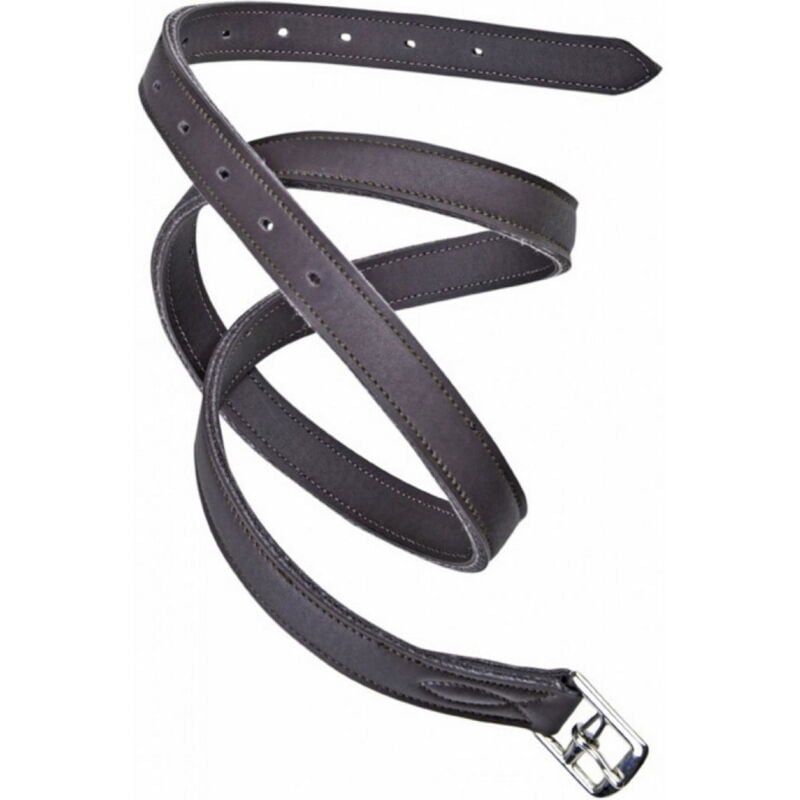 foto del prodotto staffili inglesi in pelle sintetica con rinforzo interno elastico 140 cm, nero