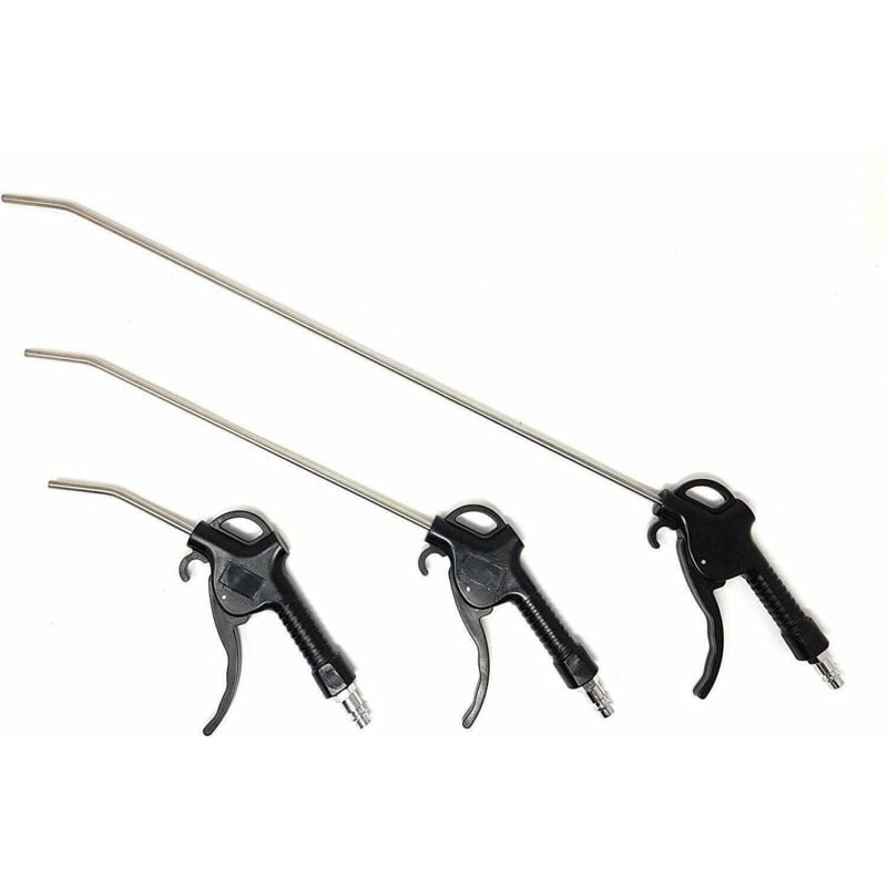 foto del prodotto stahlkaiser set 3pz pistola soffiaggio aria corta media extra lunga