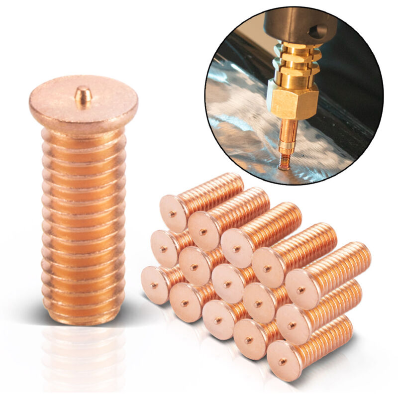 foto del prodotto stahlwerk 2 x perni a saldare m6 set di 100 smacchiatori per ammaccature smart repair spotter