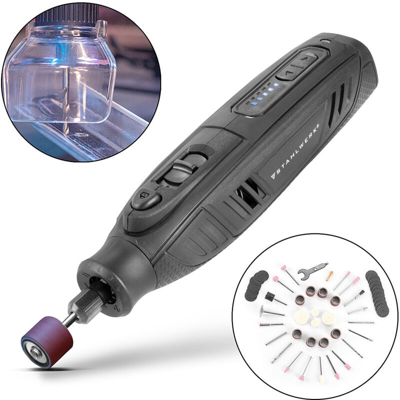 foto del prodotto stahlwerk amf-80 st levigatrice multiuso 5.000-25.000 giri/minuto batteria ricaricabile 2.000 mah