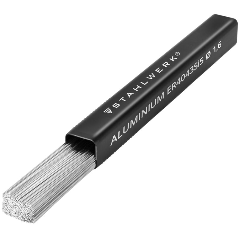 foto del prodotto stahlwerk bacchette per saldatura tig additiva er4043si5 alluminio 1,6 mm x 500 mm 1 kg