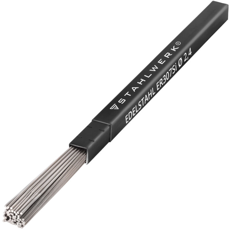 foto del prodotto stahlwerk bacchette per saldatura tig er307si in acciaio inossidabile altamente legato 2,4 mm x 500 mm 1 kg