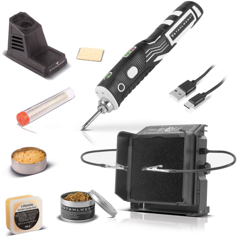 foto del prodotto stahlwerk blk 8 st saldatore a batteria con temperatura di saldatura di 480 c