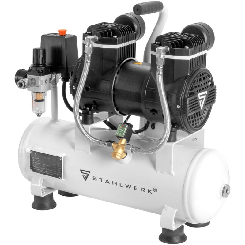 foto del prodotto stahlwerk compressore 10 bar 2,1 hp 1,6 kw 210 l min 10 l compressore d aria