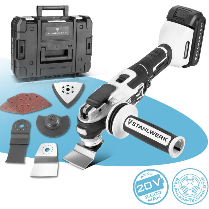 foto del prodotto stahlwerk levigatrice delta multicutter utensile multifunzione a batteria 900 w