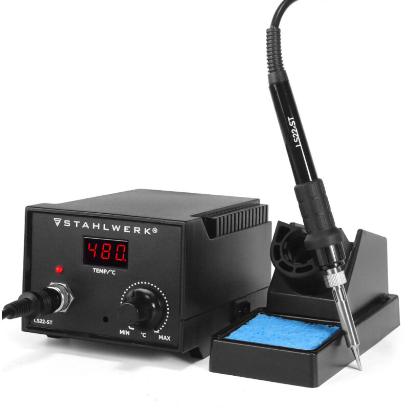 foto del prodotto stahlwerk ls22 st stazione di saldatura multifunzione da 22 watt con saldatore