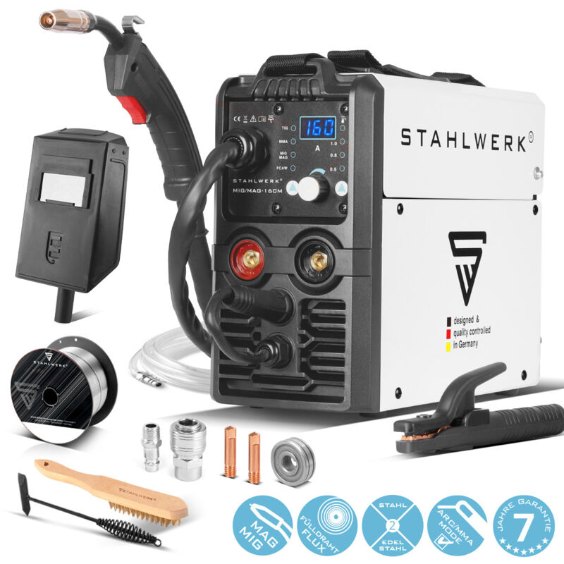 foto del prodotto stahlwerk mig mag 160 m igbt 5 in 1 saldatrice combinata con 160 ampere