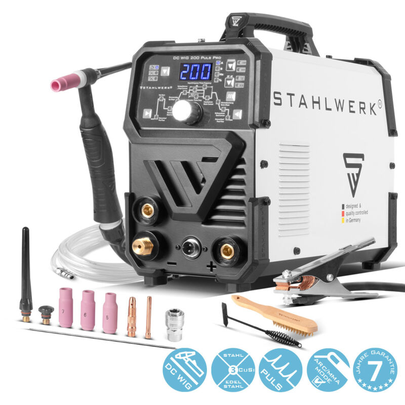 foto del prodotto stahlwerk saldatrice combinata dc tig 200 puls pro 2 in 1