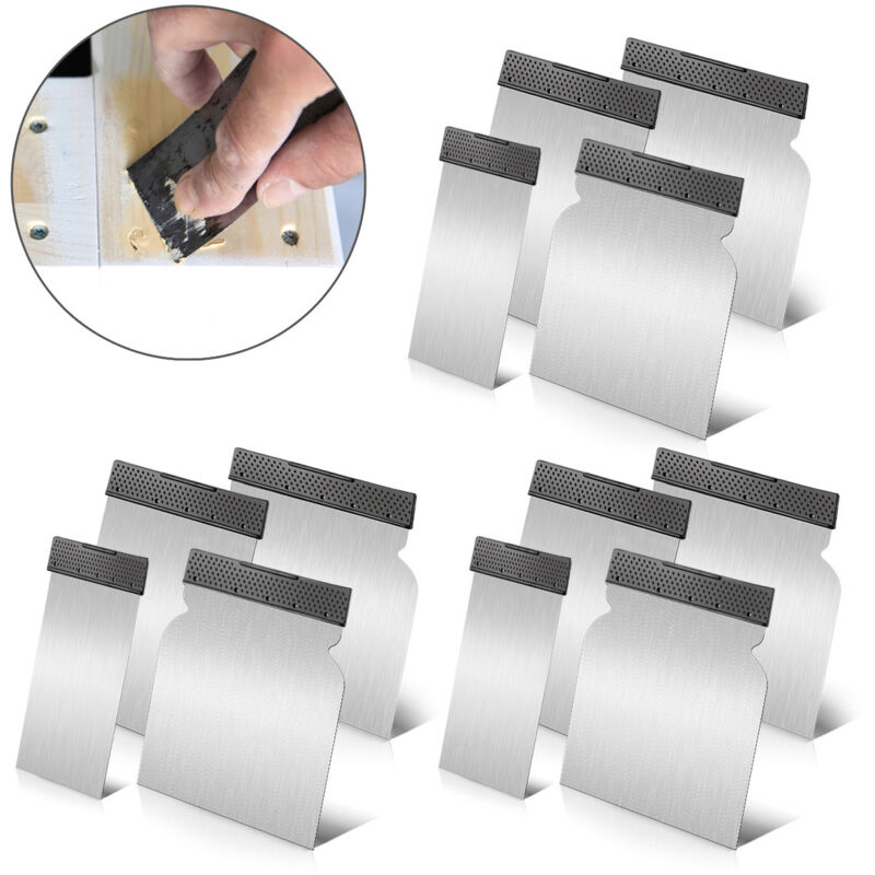 foto del prodotto stahlwerk set di cazzuole da 12 pezzi 50, 80, 100, 120 mm, con lama elastica