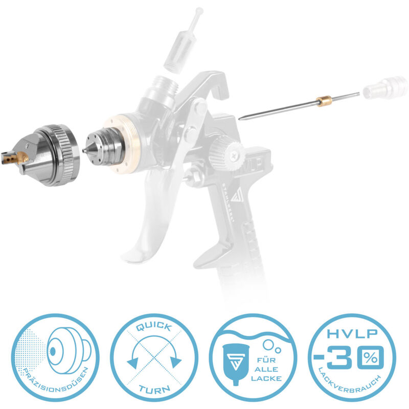 foto del prodotto stahlwerk set di ugelli ugello da 1,4 mm per pistola a spruzzo