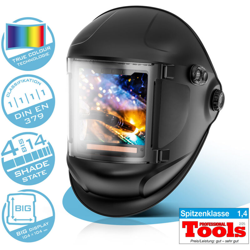 foto del prodotto stahlwerk titan 3 in 1 casco automatico per saldatura maschera per saldatura