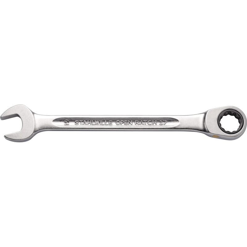 foto del prodotto stahlwille 40170808 17f 8 flach chiave a cricchetto combinata misura metrica 8 19 mm