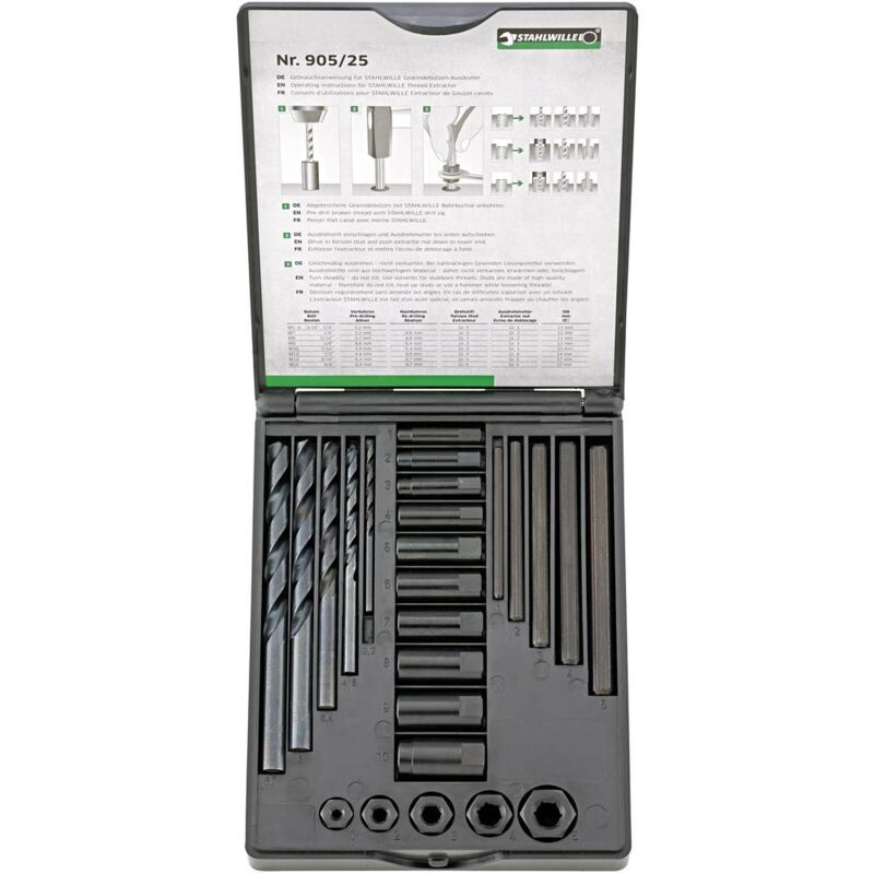 foto del prodotto stahlwille 96713025 kit di riparazione filetti 25 parti