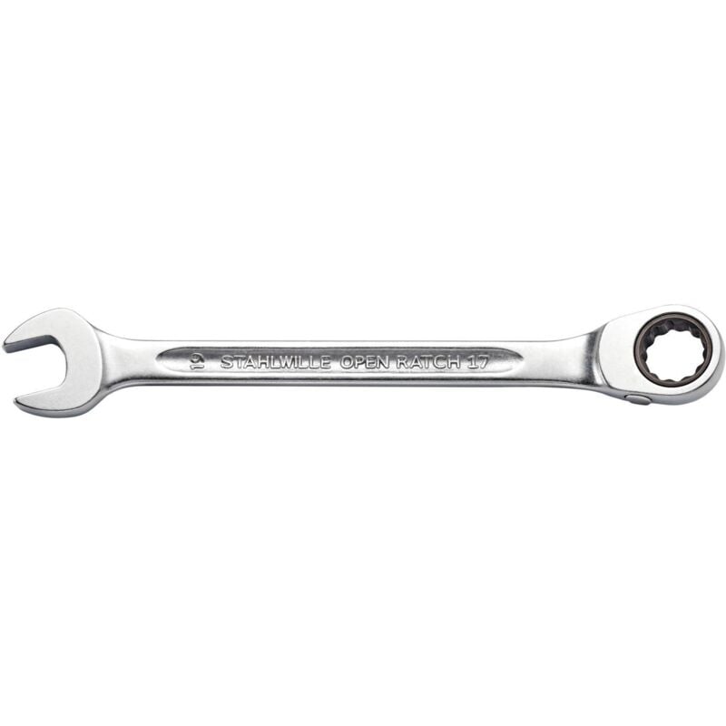 foto del prodotto stahlwille cl mixte cliquet open ratch 17 sw 24mm l.296mm commutable.anneaux.15degr s