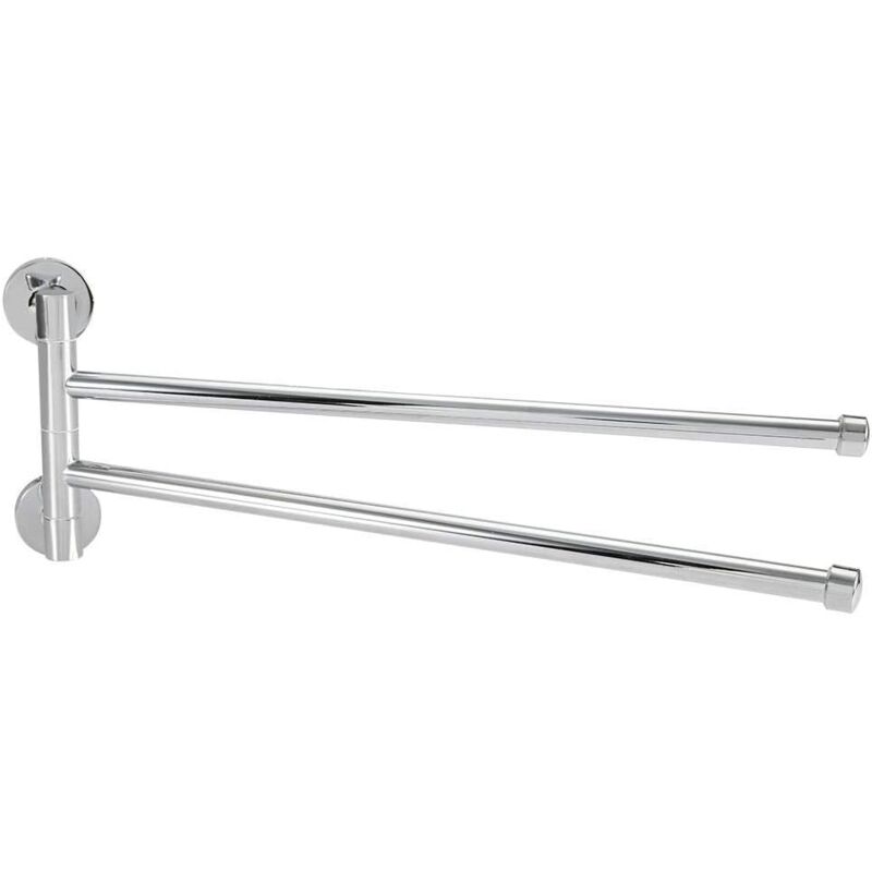 foto del prodotto stainless steel towel rack, space saving swivel wall mounted towel rack