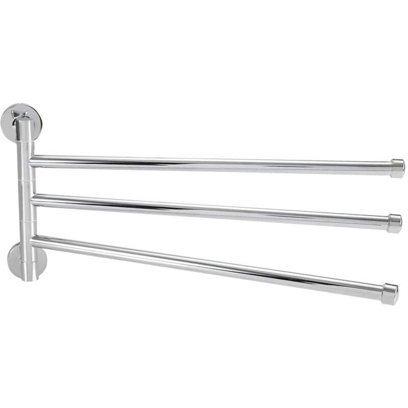 foto del prodotto stainless steel towel rack, space saving swivel wall mounted towel rack