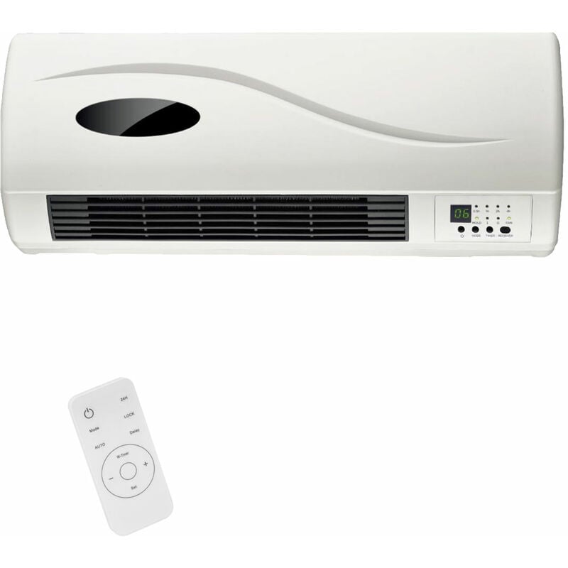 foto del prodotto stakmann termoventilatore ceramico elettrico a parete modello onda 2000w con timer 24h