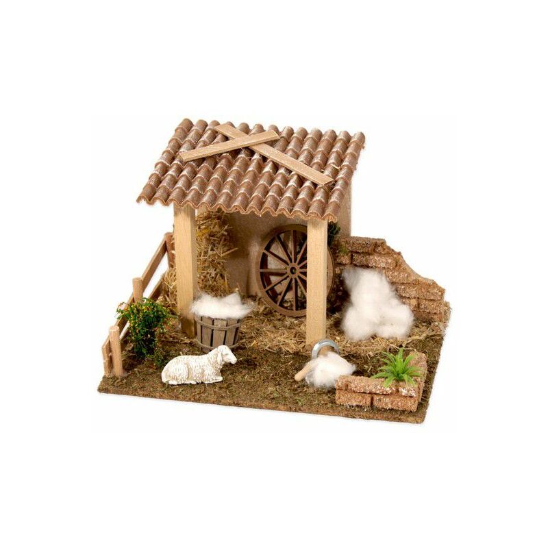 foto del prodotto stalla del tosatore per presepe