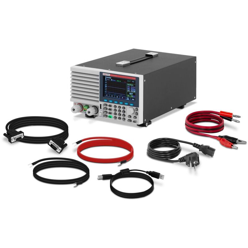 foto del prodotto stamos carico elettronico dummy load dc 500 w 0 40 a usb lcd programmabile