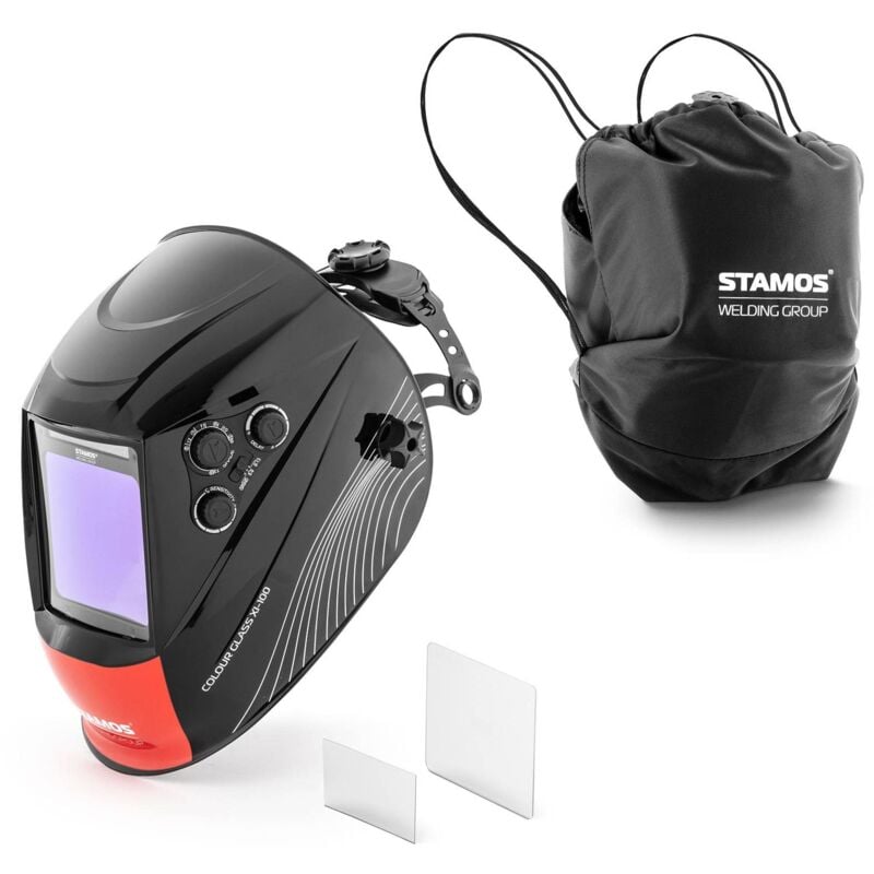 foto del prodotto stamos maschera da saldatore colour glass xi 100 campo visivo colorato