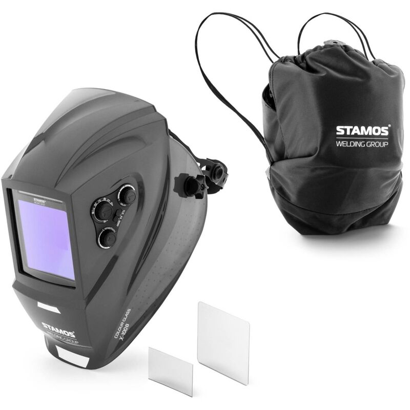 foto del prodotto stamos maschera da saldatore colour glass y 100b campo visivo colorato